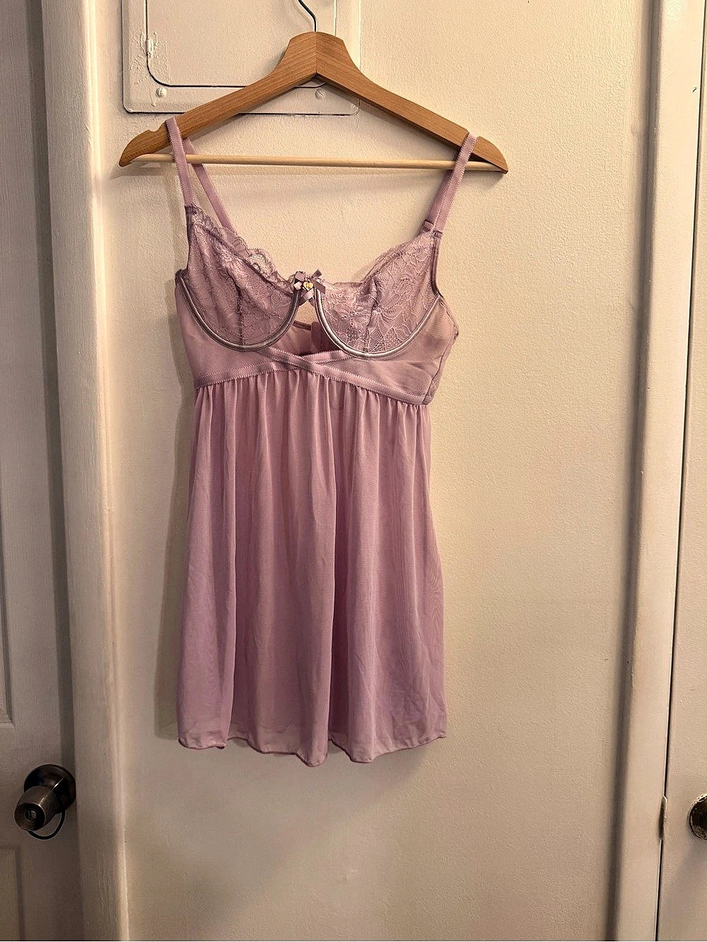 Lilac Babydoll Slip Dress